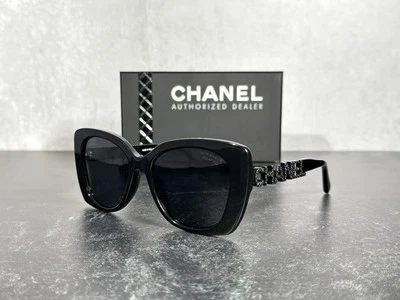 GAFAS DE SOL CHANEL 5422 NEGRAS c.501/T8 CUADRADAS con LENTE GRIS 5422B! ¡SE ENVÍA HOY! Foto 1 de 4