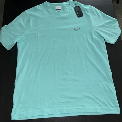 Greg Norman 男式薄荷绿色中号短袖圆领 T 恤 — 第 1/4 张图片