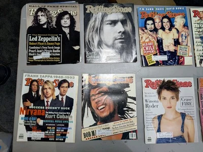 Vintage Rolling Stone Magazine Lot (40) 1994, 1995 Nirvana Kurt Cobain  Foto 1 de 4