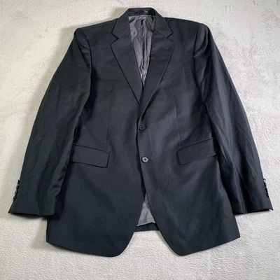 Blazer Charles Tyrwhitt Para Hombres 40L Negro Lana Super 110s Calce Ajustado Abrigo Deportivo DEFECTUOSO Foto 1 de 4