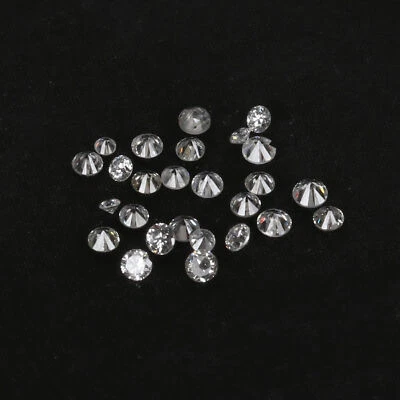 G-H-I 0.50 Carat 2.5 mm Size 8Pc  EGL Certfied Loose Lab Grown CVD Diamond Lot - Image 1 of 4