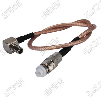 FME Female to TS9 Male RA Pigtail Cable RG316 50cm Sprint 598U Verizon Wireless - Image 1 of 3