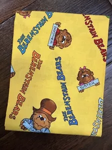 BERENSTAIN BEARS- Moda 2012 -Rare Welcome To Bear Country- Fat Quarter Yellow - Picture 1 of 3