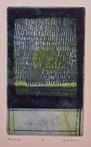 Rainer Viktorin Berlin Salzburg Lithographie Drahtharfe Handsigniert Nummeriert  - Bild 1 von 1