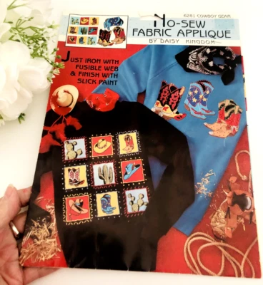 Kit De Colección DAISY KINGDOM Sin Coser PLANCHA SOBRE TELA APLIQUE #6281 ENGRANAJE VAQUERO Edredón Foto 1 de 4