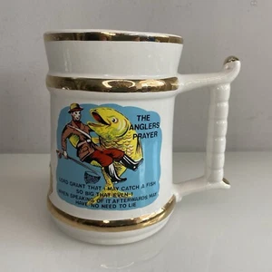 Prince William Pottery Tankard Mug The Anglers Prayer Ceramic With Sticker - Picture 1 of 17