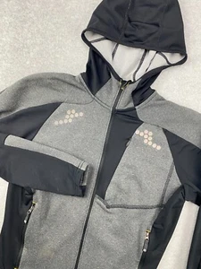 Mountain Hardwear Hoodie Herren Small S Full Zip Taschen Reflektierend Laufen Grau - Bild 1 von 10