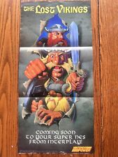 The Lost Vikings (SNES) Nintendo Power Magazine Poster Interplay 1992 RARE