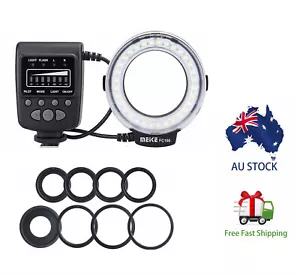 Meike FC-100 Macro LED Ring Flash Light for Canon Nikon Olympus Camera Pentax - Picture 1 of 11