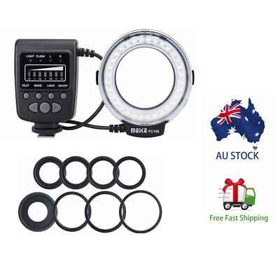 Meike FC-100 Macro LED Ring Flash Light for Canon Nikon Olympus Camera Pentax - image 1 of 4