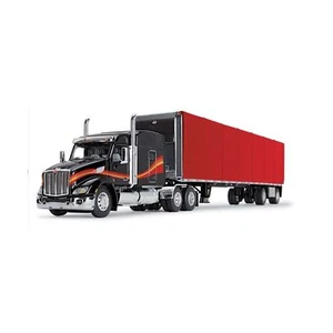 DCP by First Gear Black/Red: Peterbilt Model 579 with Utility Roll Tarp Trail... - Picture 1 of 1