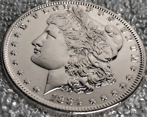 1884-P Morgan Silber Dollar absolut super schöne feine Details 223 - Bild 1 von 2