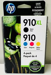 New Genuine HP 910XL 910 Black Color Ink Cartridges OfficeJet Pro 8020 8025 - Picture 1 of 3
