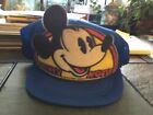 Rare Mickey Mouse Trucker Mesh SnapBack Hat Floppy Ears Great Condition