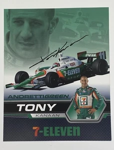 Tony Kanaan Autographed Signed 8x10 Hero Photo Card 7-11 Indy Car Racing - Picture 1 of 3