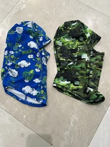 Bula Kids Youth Lot Of 2 Ski Balaclava Blue pattern & Green Camo - Picture 1 of 10