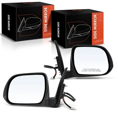 2x Espejo térmico eléctrico texturizado negro izquierdo y derecho para Toyota 4Runner 2010-2013 Foto 1 de 4