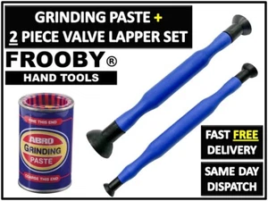 Abro Valve Grinding Paste Tin Fine & Coarse Grade + 2 Lapping Sticks Tool UK NEW - Picture 1 of 6