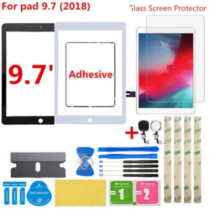 For iPad 9.7 2018 6th A1893 A1954 Touch Screen Digitizer Replacement Home Button - Imagen 1 de 18