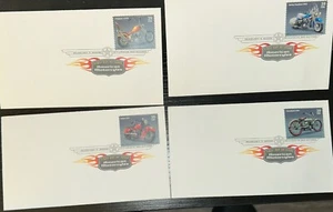 Lotto di 4 buste US COVER AMERICAN MOTORCYCLES INDIAN PRIMO GIORNO EMISSIONE - Foto 1 di 7