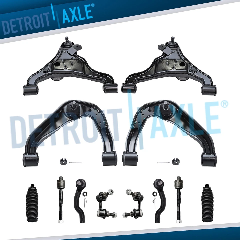 Front Upper Lower Control Arms End Kit for 2005 - 2018 Nissan Frontier Xterra - Image 1 of 4