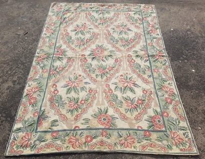 Alfombra Kilim Vintage Tejida a Mano Tradicional Floral Multicolor 173x125 cm Foto 1 de 4