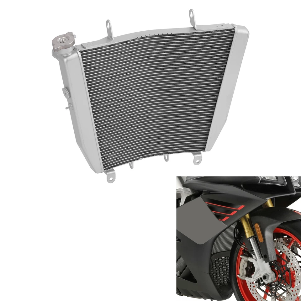 Refrigerador de radiador de alumínio compatível com APRILIA RSV4 2011-2022 2018 2022 - Imagem 1 de 4