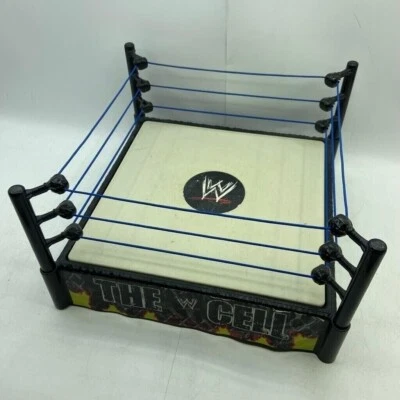 Mattel WWE Wrestling The Cell Hell In A Cell Ring 2010 Spring Action Mat Foto 1 de 4
