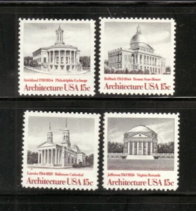 Estados Unidos 1979 #1779-82 MNH arquitectura estadounidense - Imagen 1 de 1