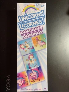 UNICORNS DOMINOES GAME BRAND NEW FUN EDUCATION LEARN TEACH SKILLS KIDS Unicorn - Picture 1 of 2