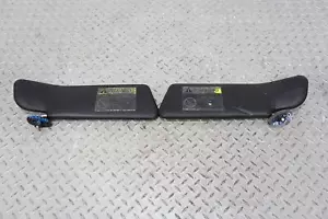 Par de parasoles interiores diestros y diestros 99-05 Mazda Miata NB (negros) OEM descoloridos - Imagen 1 de 14