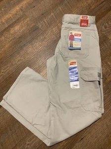 NEW Wrangler Youth Cargo Pants Elastic Adjustable Waist Beige XL Straight 16 - Picture 1 of 11