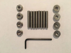 Small Block Chevy Stainless Steel Valve Cover Stud Kit and Wrench 1.25" Long - Picture 1 of 2