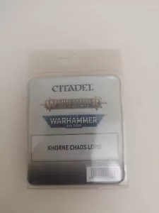 Warhammer Fantasy Khorne Chaos Lord Metal Blister Abierto Nuevo Miniatura Metal - Imagen 1 de 2