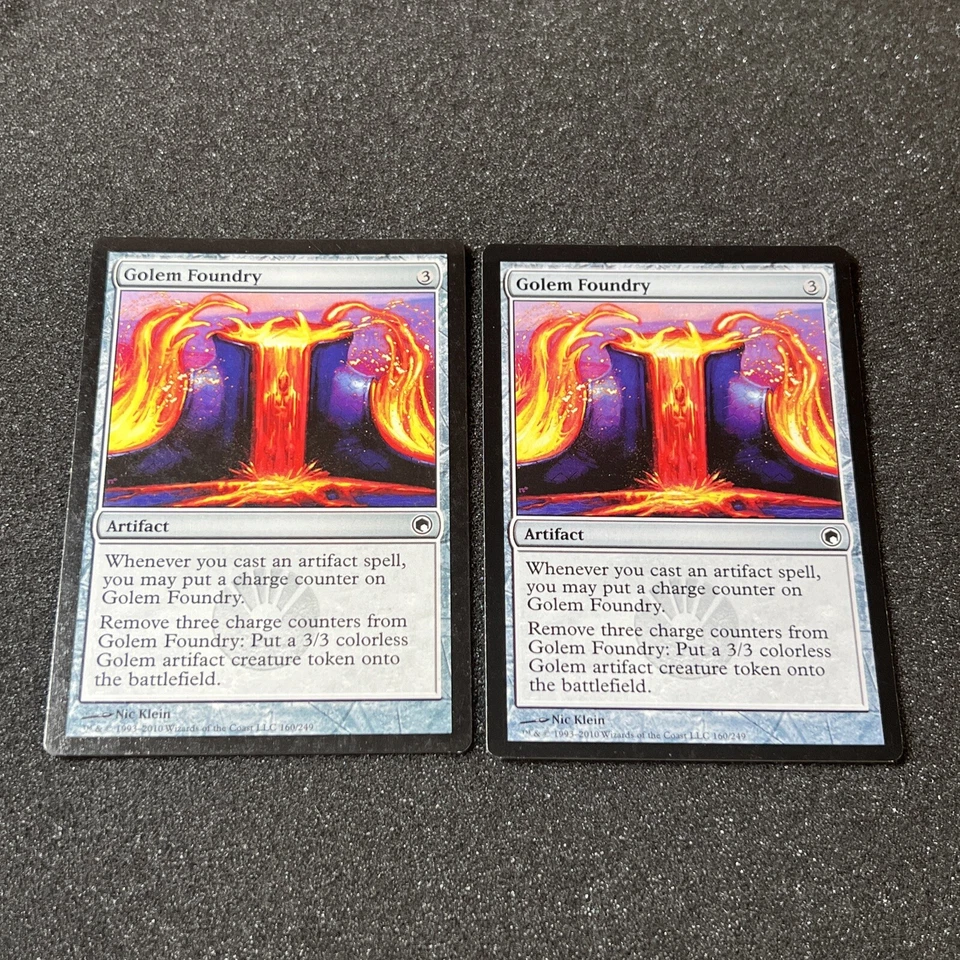 Golem Foundry Magic The Gathering Mtg Artifact Scars of Mirrodin Card 2 - Image 1 of 4