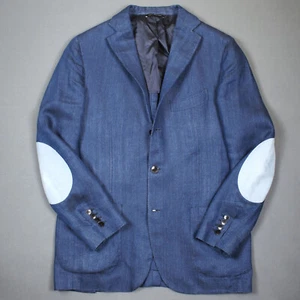 GAIOLA Napoli (De Petrillo) 100% linen jacket size IT 50 / M / Medium blazer - Imagen 1 de 15