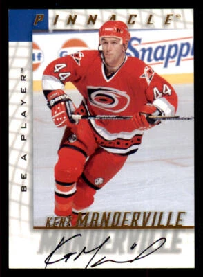 1997-98 Be A Player AUTO #165 Kent Manderville - Image 1 of 2
