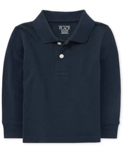 THE CHILDREN'S PLACE Boys Uniform Jersey Polo (Long-Slv) - 4T, 5T - Picture 1 of 6