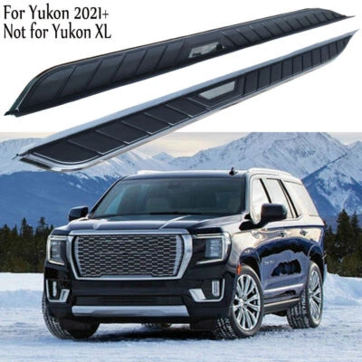 2PCS Running Board Fits For GMC Yukon 2021-2023 Side Step Nerf Bar Side Stairs - Image 1 of 4