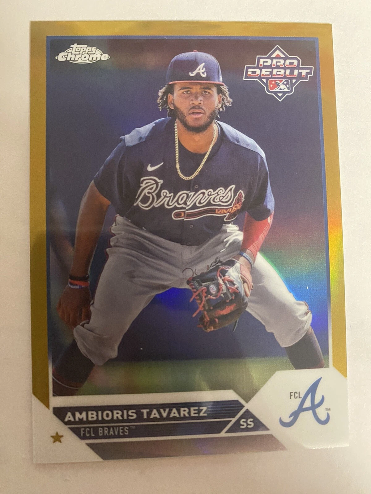 2023 Topps Pro Debut Chrome Gold Refractor /50 Ambioris Tavarez