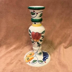 Candelabro de cerámica vintage - cerámica Jay - patrón de frutas y flores de la Toscana - Imagen 1 de 5