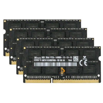 SK Hynix 4x 8GB 2RX8 DDR3L 1866MHz PC3L-14900S CL13 SODIMM Laptop Speicher RAM $ - Bild 1 von 4