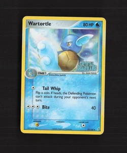 Tarjeta Pokémon Wartortle 43/100 EX Crystal Guardians Holograma Inverso Estampada DMG - Imagen 1 de 10