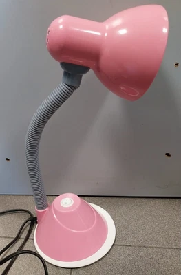 Lampada scrivania tavolo comodino rosa Dhomteck codice MT-402 SENZA lampadina - Immagine 1 di 4