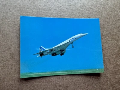 France 1970s Concorde Post Card (9) +Supersonic Mach 2 +NY-Paris=45 Min +Msg - Image 1 of 2
