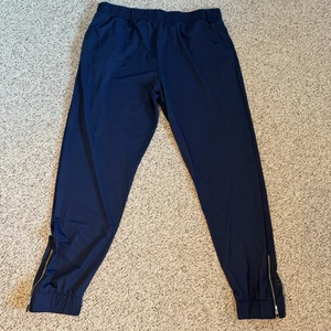 Zyia Active Navy Blue Peak Zipper Jogginghose Hose Gr. XXXL 3XL Knöchelreißverschlüsse - Bild 1 von 12