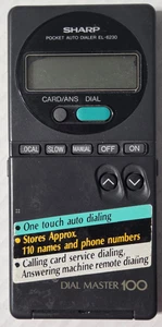 Vintage SHARP Pocket Auto Dialer Dial Master 100 EL-6230 getestet und funktioniert - Bild 1 von 5