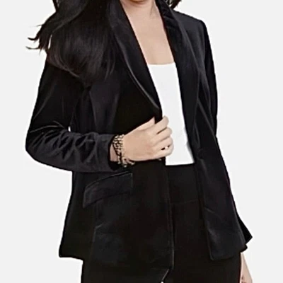 NEW I.N.C Internationa Concepts Size S Women's Velvet Blazer Jacket Black Formal - Image 1 of 4