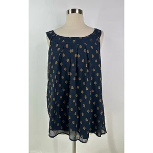 Roz & Ali Sleeveless Metal Detail Lined Women’s Sleeveless Top Size XL - Picture 1 of 11