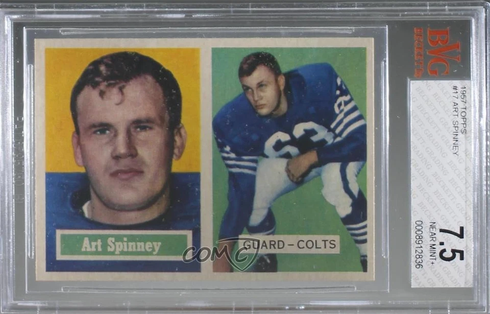1957 Topps Art Spinney #17 BVG 7.5 - Image 1 of 2